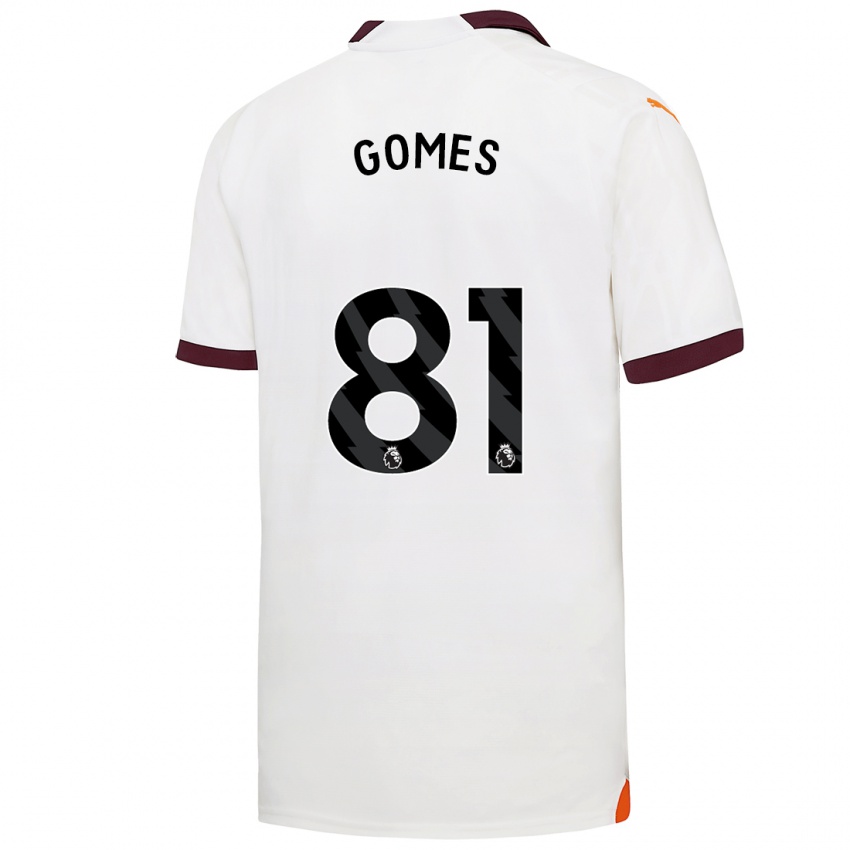 Hombre Camiseta Claudio Gomes #81 Blanco 2ª Equipación 2023/24 La Camisa Perú