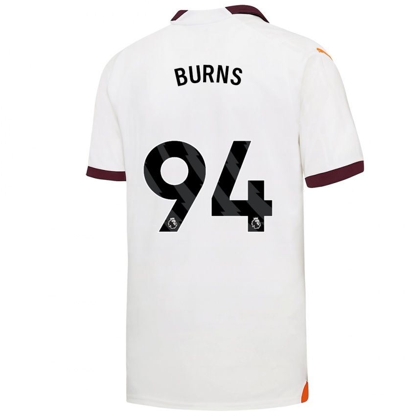 Hombre Camiseta Finley Burns #94 Blanco 2ª Equipación 2023/24 La Camisa Perú