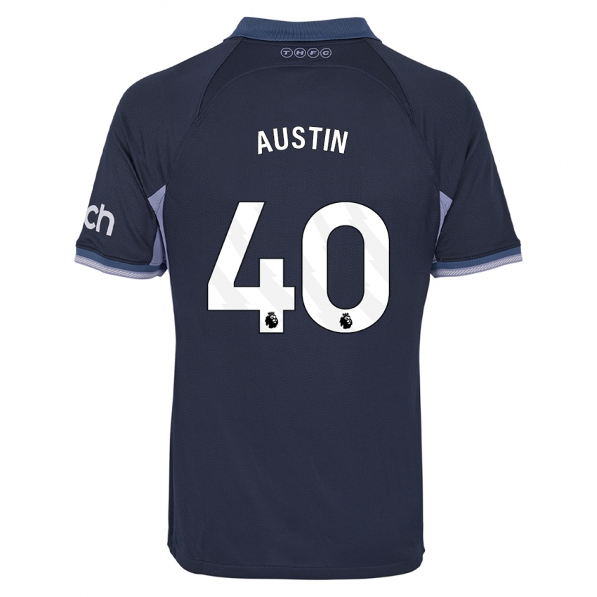 Hombre Camiseta Brandon Austin #40 Azul Oscuro 2ª Equipación 2023/24 La Camisa Perú