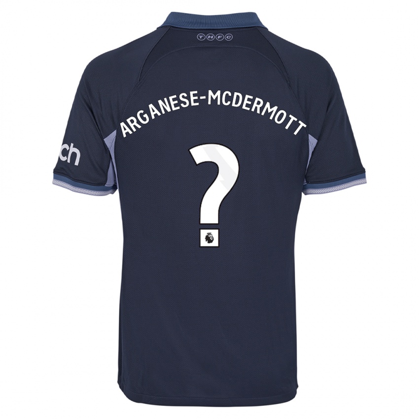 Hombre Camiseta Pele Arganese-Mcdermott #0 Azul Oscuro 2ª Equipación 2023/24 La Camisa Perú