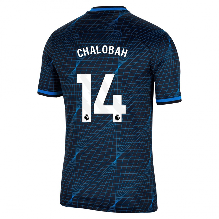 Hombre Camiseta Trevoh Chalobah #14 Azul Oscuro 2ª Equipación 2023/24 La Camisa Perú