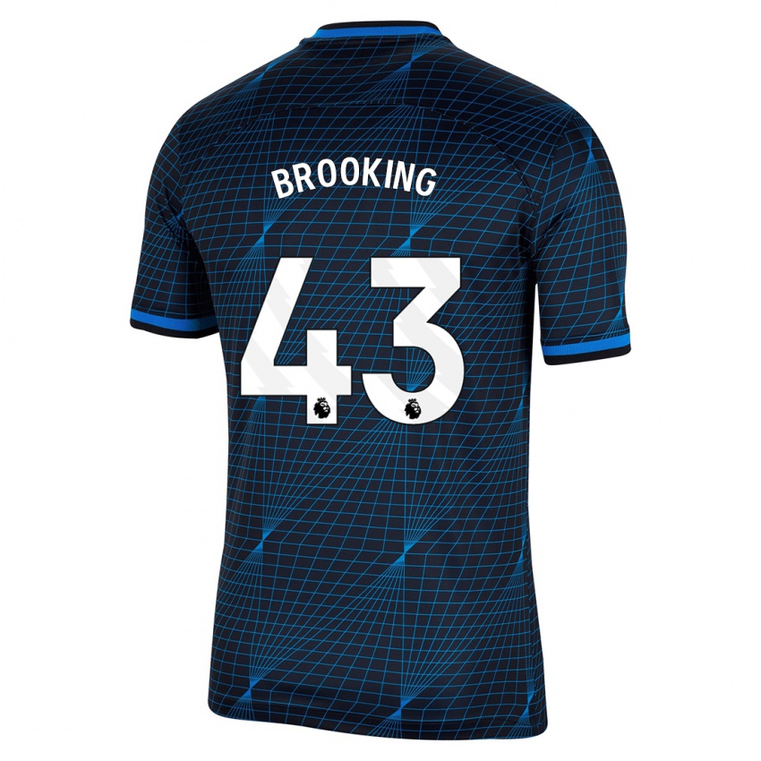 Hombre Camiseta Josh Brooking #43 Azul Oscuro 2ª Equipación 2023/24 La Camisa Perú