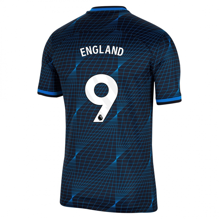 Hombre Camiseta Bethany England #9 Azul Oscuro 2ª Equipación 2023/24 La Camisa Perú