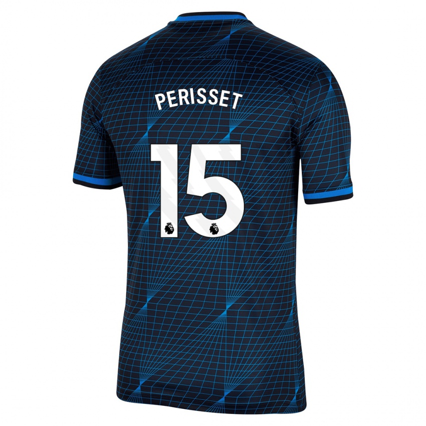 Hombre Camiseta Eve Perisset #15 Azul Oscuro 2ª Equipación 2023/24 La Camisa Perú