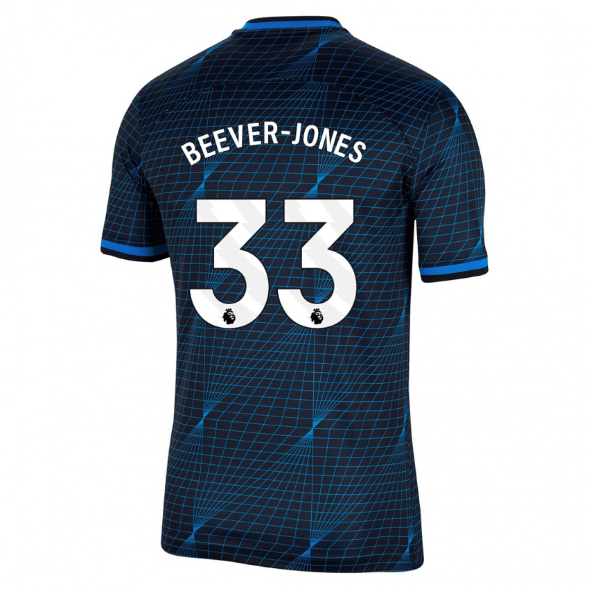 Hombre Camiseta Aggie Beever-Jones #33 Azul Oscuro 2ª Equipación 2023/24 La Camisa Perú