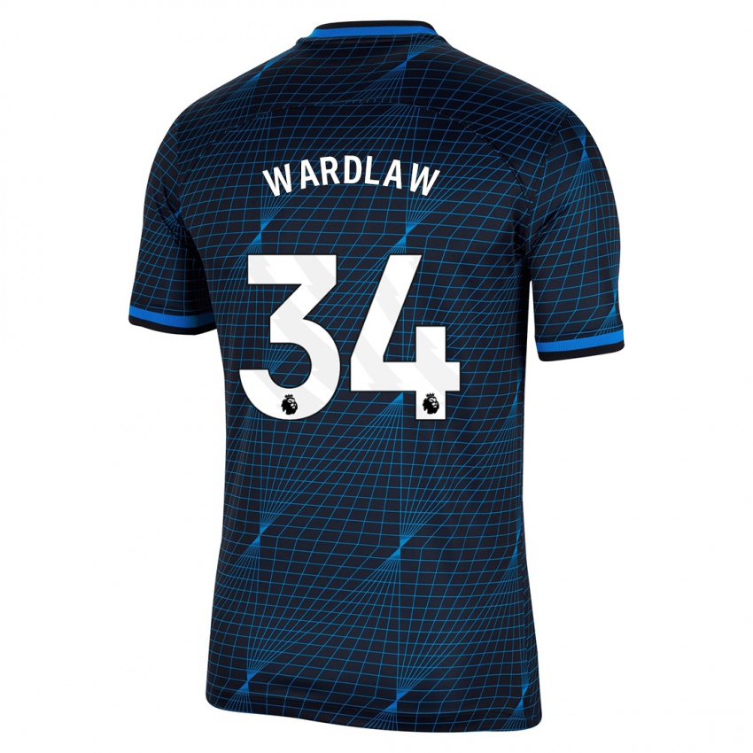 Hombre Camiseta Charlotte Wardlaw #34 Azul Oscuro 2ª Equipación 2023/24 La Camisa Perú