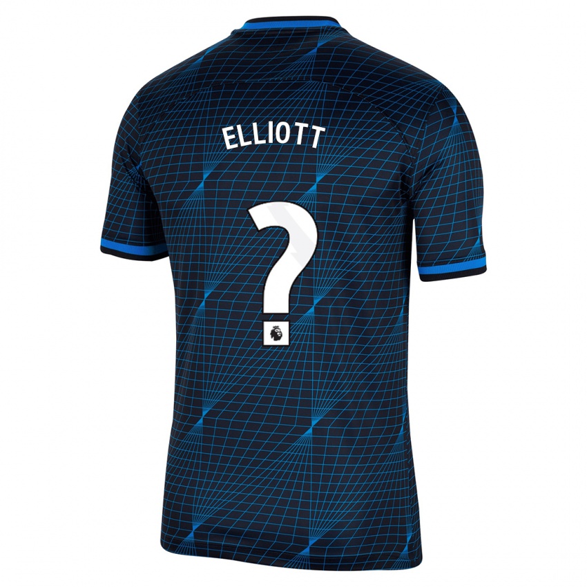 Hombre Camiseta Ben Elliott #0 Azul Oscuro 2ª Equipación 2023/24 La Camisa Perú