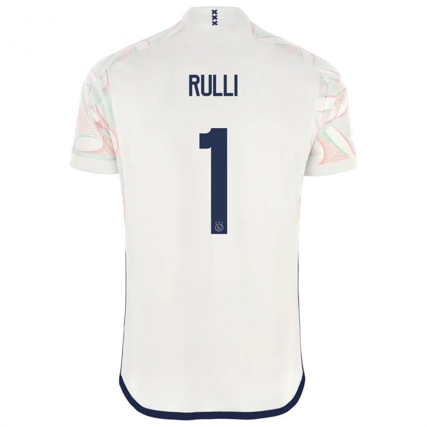 Hombre Camiseta Geronimo Rulli #1 Blanco 2ª Equipación 2023/24 La Camisa Perú