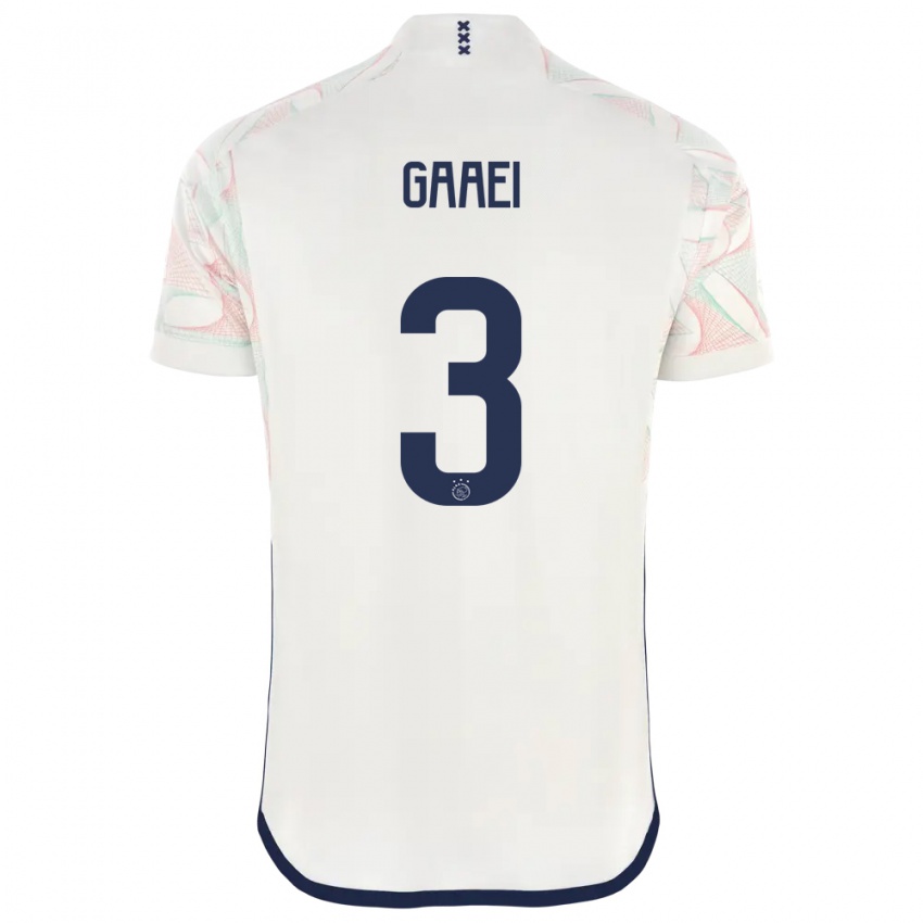 Hombre Camiseta Anton Gaaei #3 Blanco 2ª Equipación 2023/24 La Camisa Perú