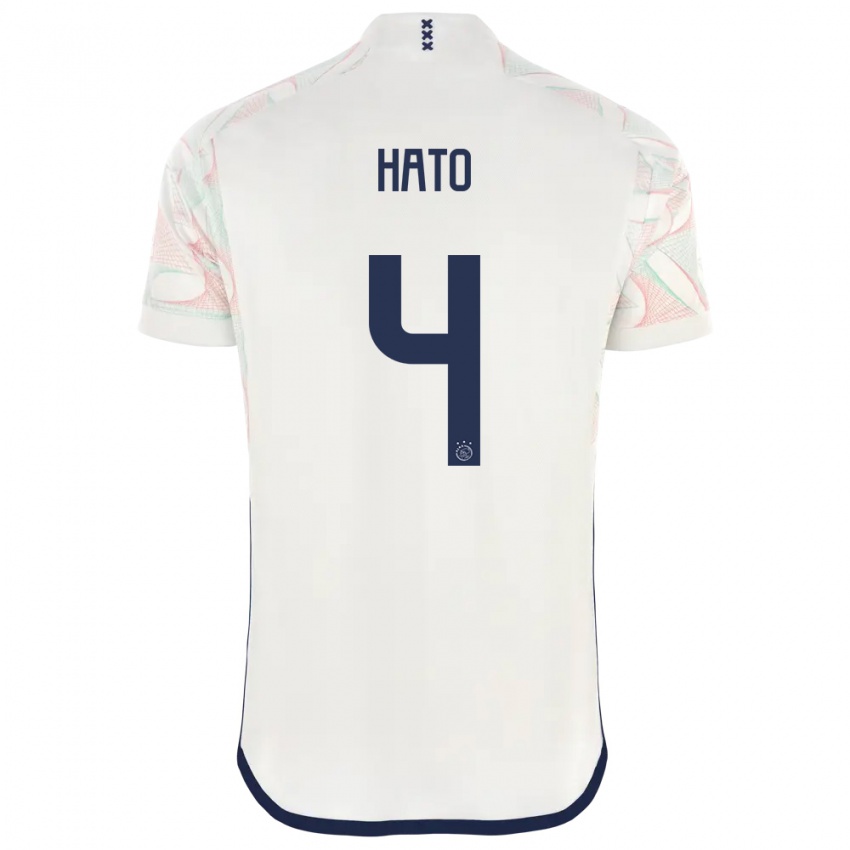 Hombre Camiseta Jorrel Hato #4 Blanco 2ª Equipación 2023/24 La Camisa Perú