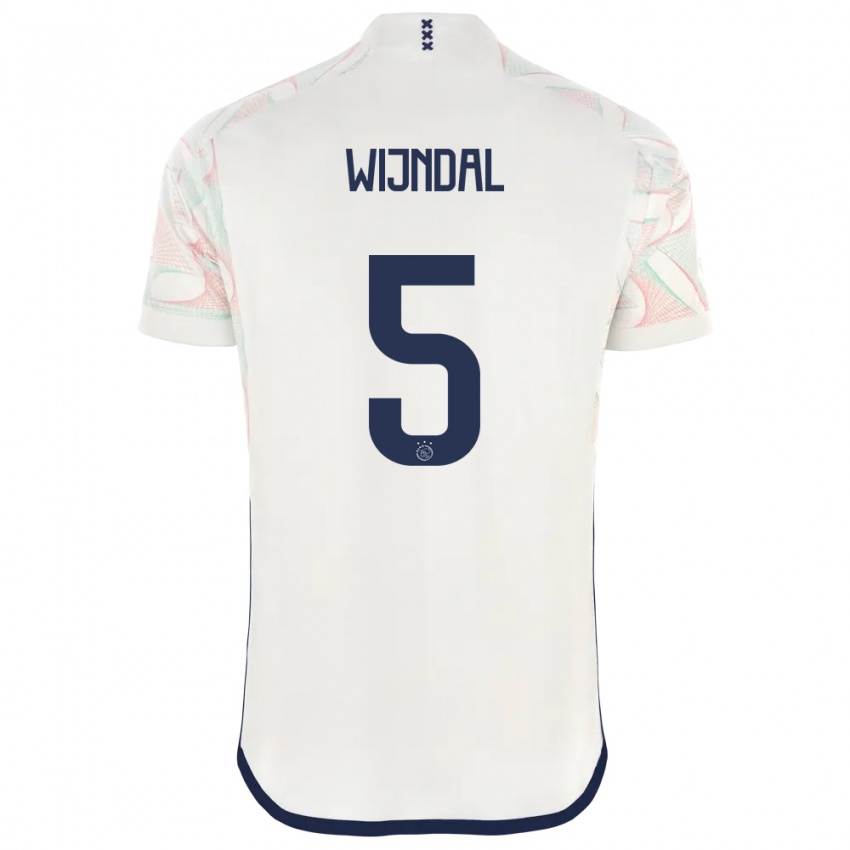 Hombre Camiseta Owen Wijndal #5 Blanco 2ª Equipación 2023/24 La Camisa Perú