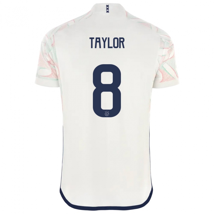 Hombre Camiseta Kenneth Taylor #8 Blanco 2ª Equipación 2023/24 La Camisa Perú