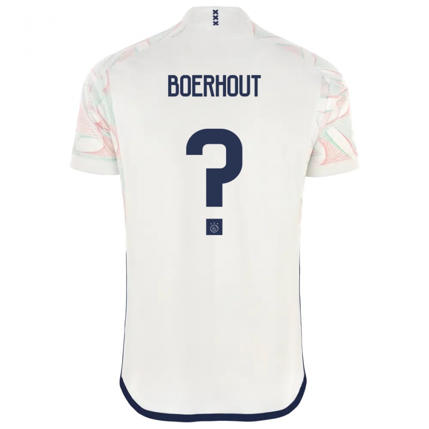 Hombre Camiseta Yoram Boerhout #0 Blanco 2ª Equipación 2023/24 La Camisa Perú