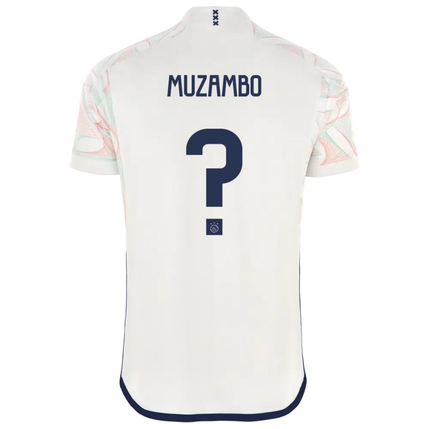 Hombre Camiseta Stanis Idumbo Muzambo #0 Blanco 2ª Equipación 2023/24 La Camisa Perú