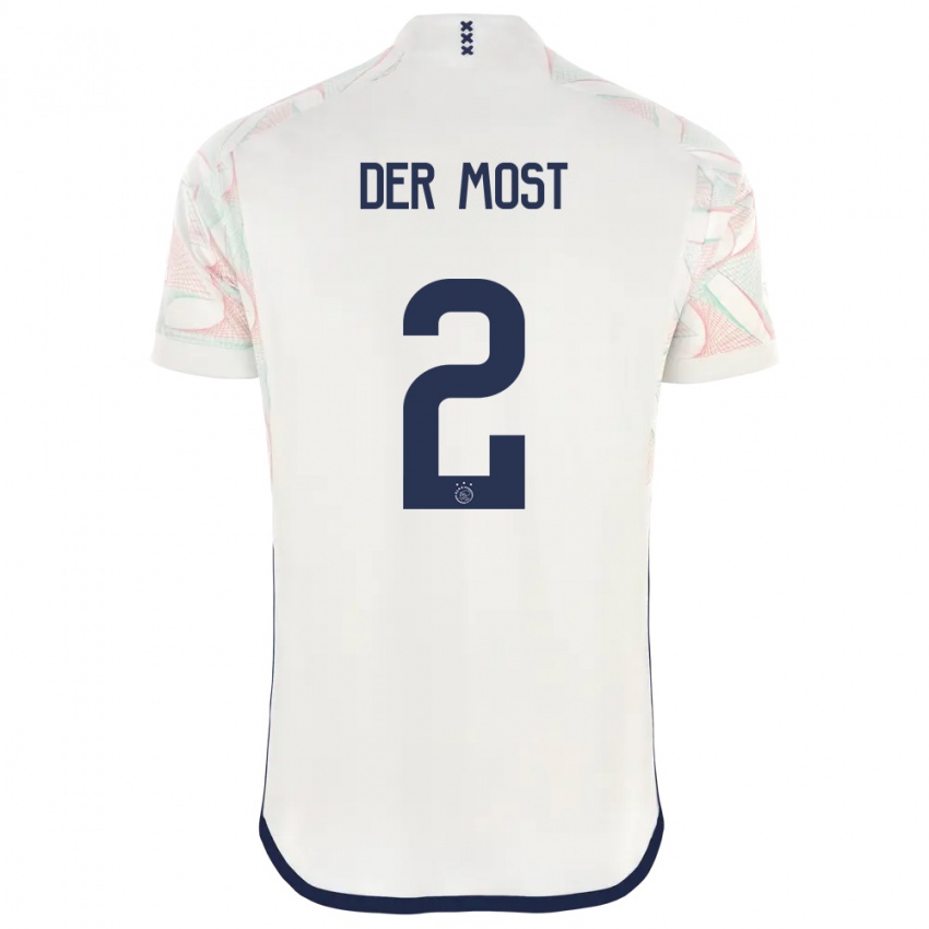 Hombre Camiseta Liza Van Der Most #2 Blanco 2ª Equipación 2023/24 La Camisa Perú