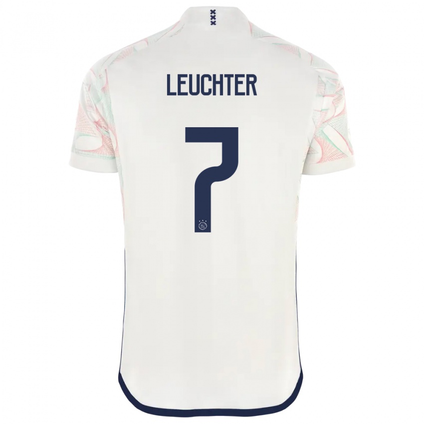 Hombre Camiseta Romée Leuchter #7 Blanco 2ª Equipación 2023/24 La Camisa Perú