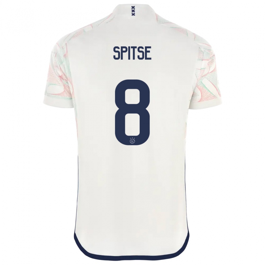 Hombre Camiseta Sherida Spitse #8 Blanco 2ª Equipación 2023/24 La Camisa Perú