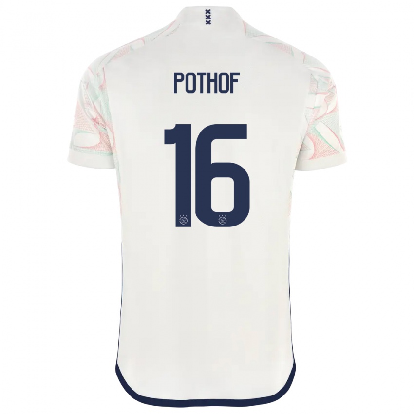 Hombre Camiseta Isa Pothof #16 Blanco 2ª Equipación 2023/24 La Camisa Perú