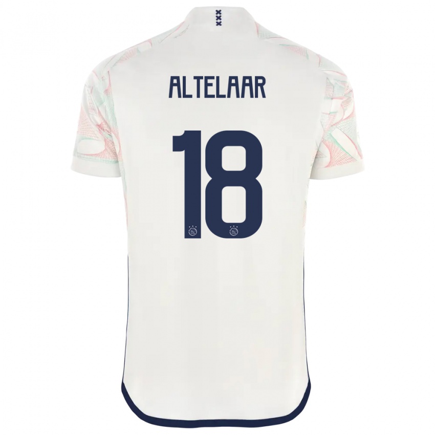 Hombre Camiseta Jamie Altelaar #18 Blanco 2ª Equipación 2023/24 La Camisa Perú