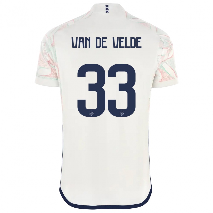 Hombre Camiseta Jonna Van De Velde #33 Blanco 2ª Equipación 2023/24 La Camisa Perú