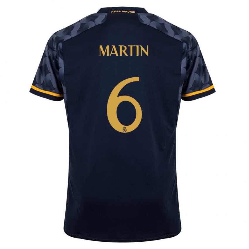 Hombre Camiseta Mario Martin #6 Azul Oscuro 2ª Equipación 2023/24 La Camisa Perú