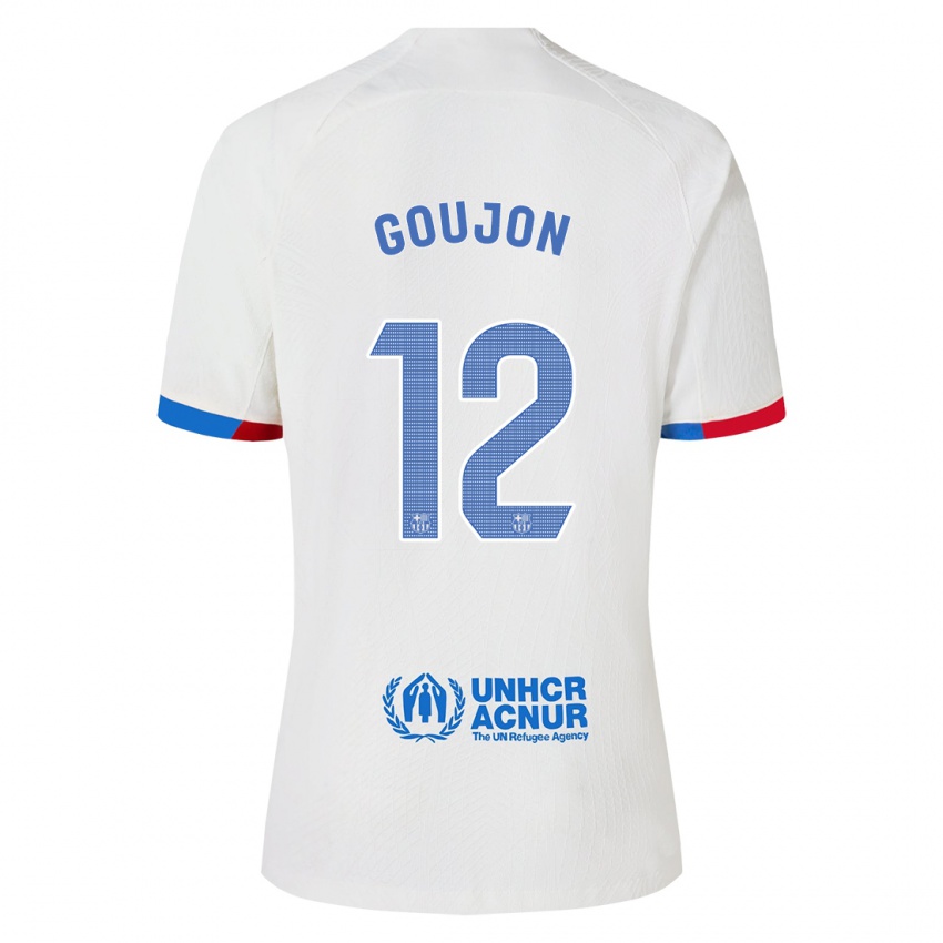 Hombre Camiseta Iker Goujon #12 Blanco 2ª Equipación 2023/24 La Camisa Perú