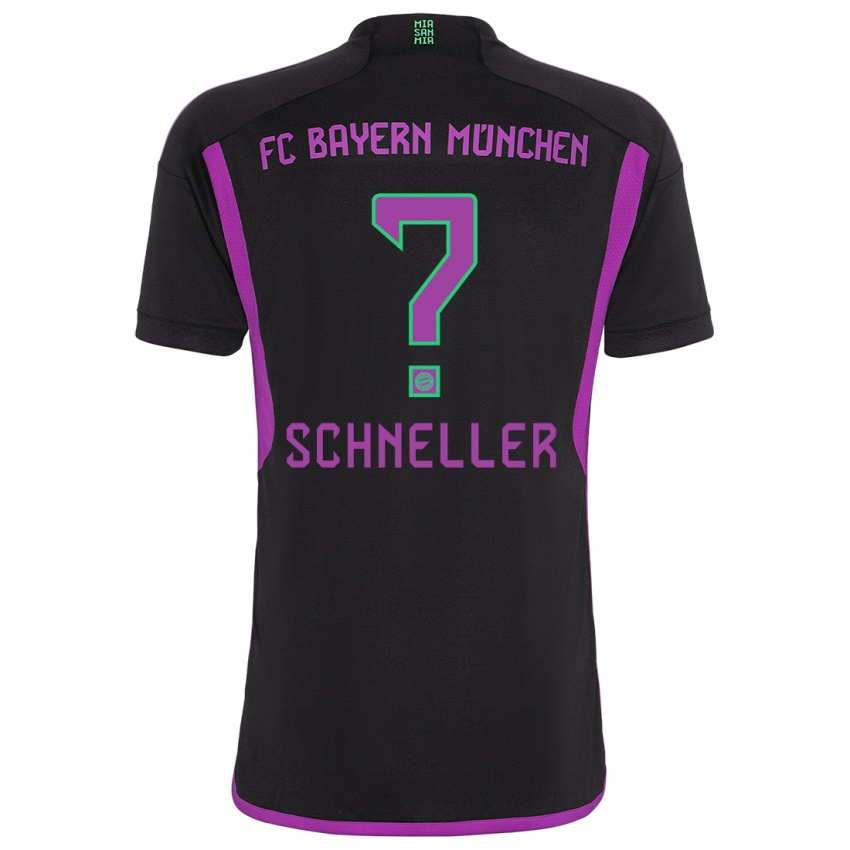 Hombre Camiseta Lukas Schneller #0 Negro 2ª Equipación 2023/24 La Camisa Perú