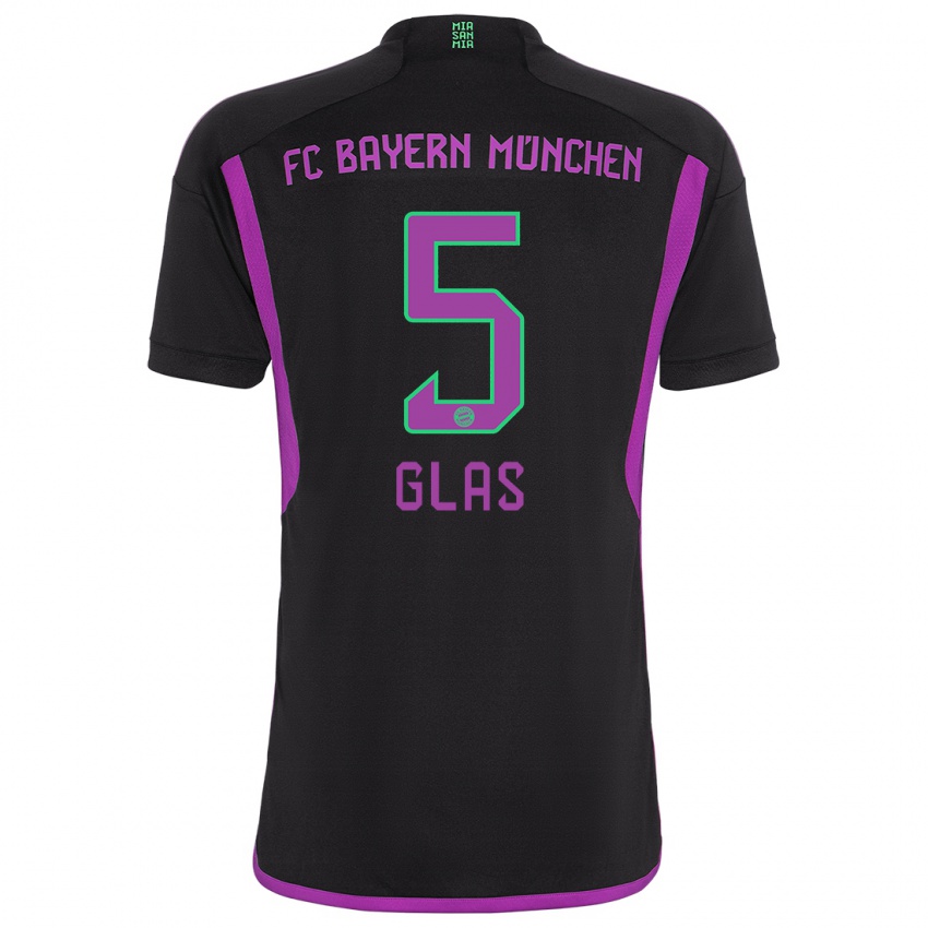 Hombre Camiseta Hanna Glas #5 Negro 2ª Equipación 2023/24 La Camisa Perú