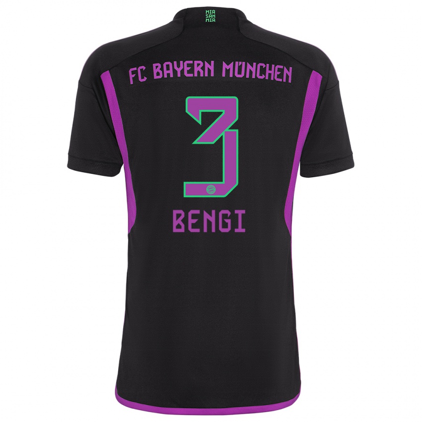 Hombre Camiseta Kaan Bengi #3 Negro 2ª Equipación 2023/24 La Camisa Perú