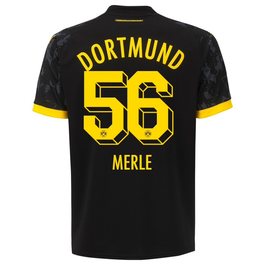 Hombre Camiseta Albers Merle #56 Negro 2ª Equipación 2023/24 La Camisa Perú