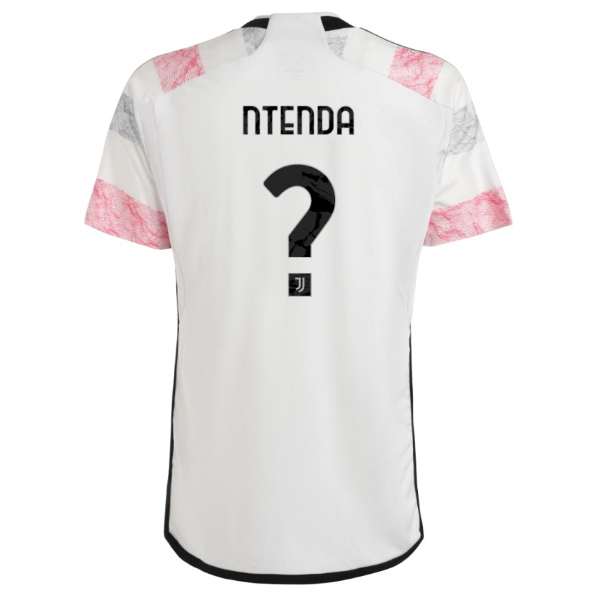 Hombre Camiseta Jean-Claude Ntenda #0 Blanco Rosa 2ª Equipación 2023/24 La Camisa Perú