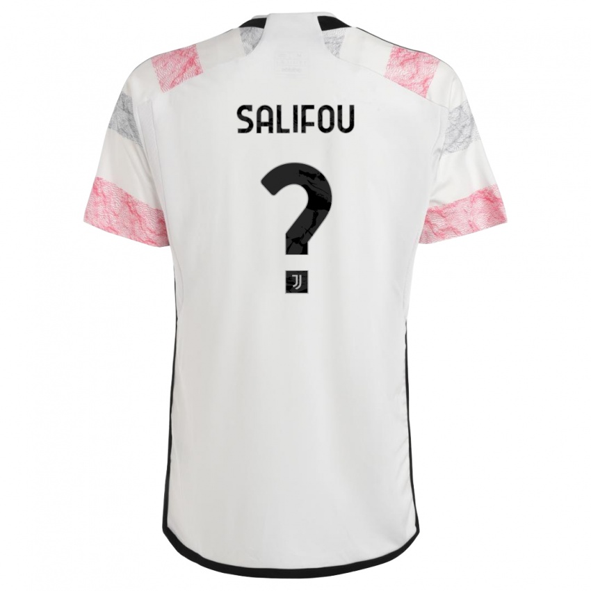 Hombre Camiseta Dikeni Salifou #0 Blanco Rosa 2ª Equipación 2023/24 La Camisa Perú