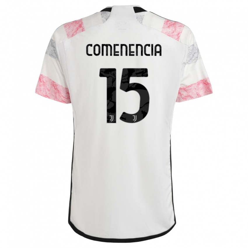 Hombre Camiseta Livano Comenencia #15 Blanco Rosa 2ª Equipación 2023/24 La Camisa Perú