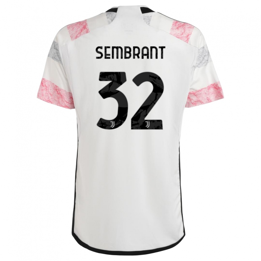 Hombre Camiseta Linda Sembrant #32 Blanco Rosa 2ª Equipación 2023/24 La Camisa Perú