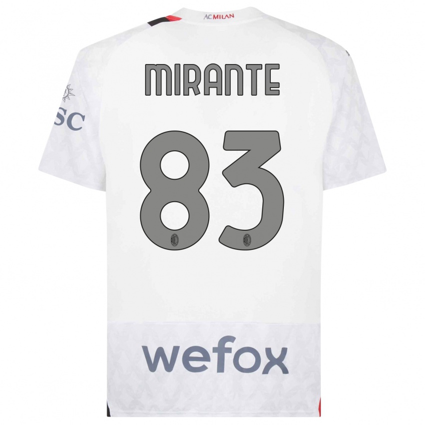 Hombre Camiseta Antonio Mirante #83 Blanco 2ª Equipación 2023/24 La Camisa Perú