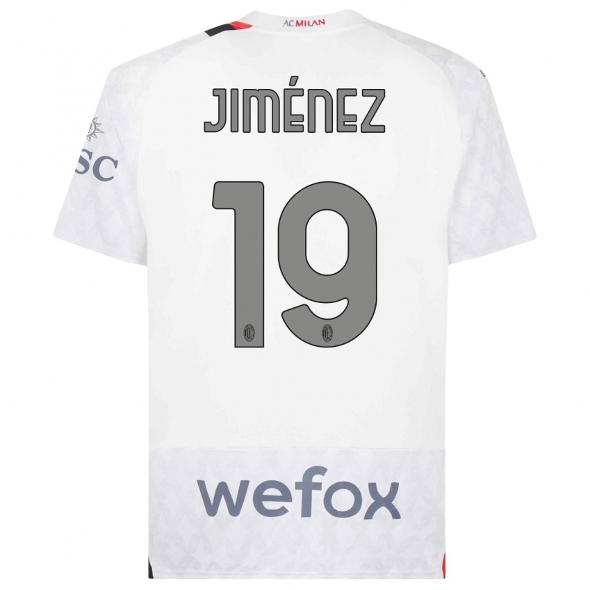 Hombre Camiseta Álex Jiménez #19 Blanco 2ª Equipación 2023/24 La Camisa Perú