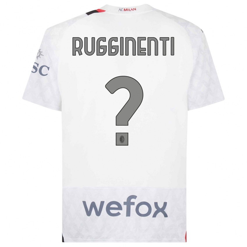 Hombre Camiseta Omar Rugginenti #0 Blanco 2ª Equipación 2023/24 La Camisa Perú