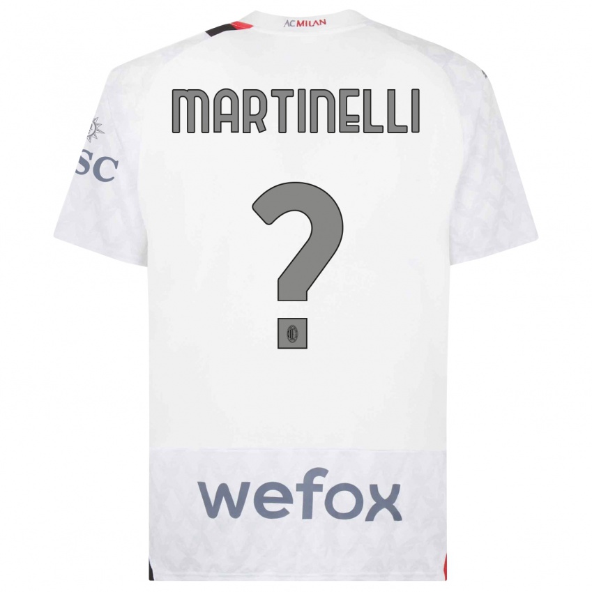 Hombre Camiseta Riccardo Martinelli #0 Blanco 2ª Equipación 2023/24 La Camisa Perú