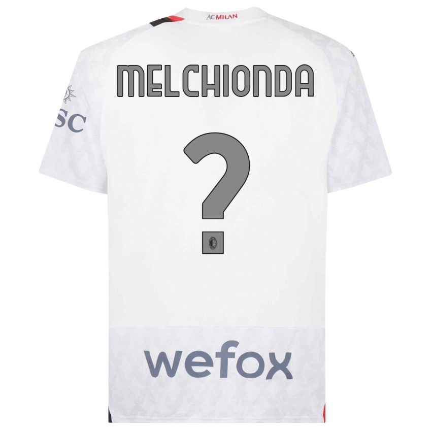 Hombre Camiseta Marco Melchionda #0 Blanco 2ª Equipación 2023/24 La Camisa Perú