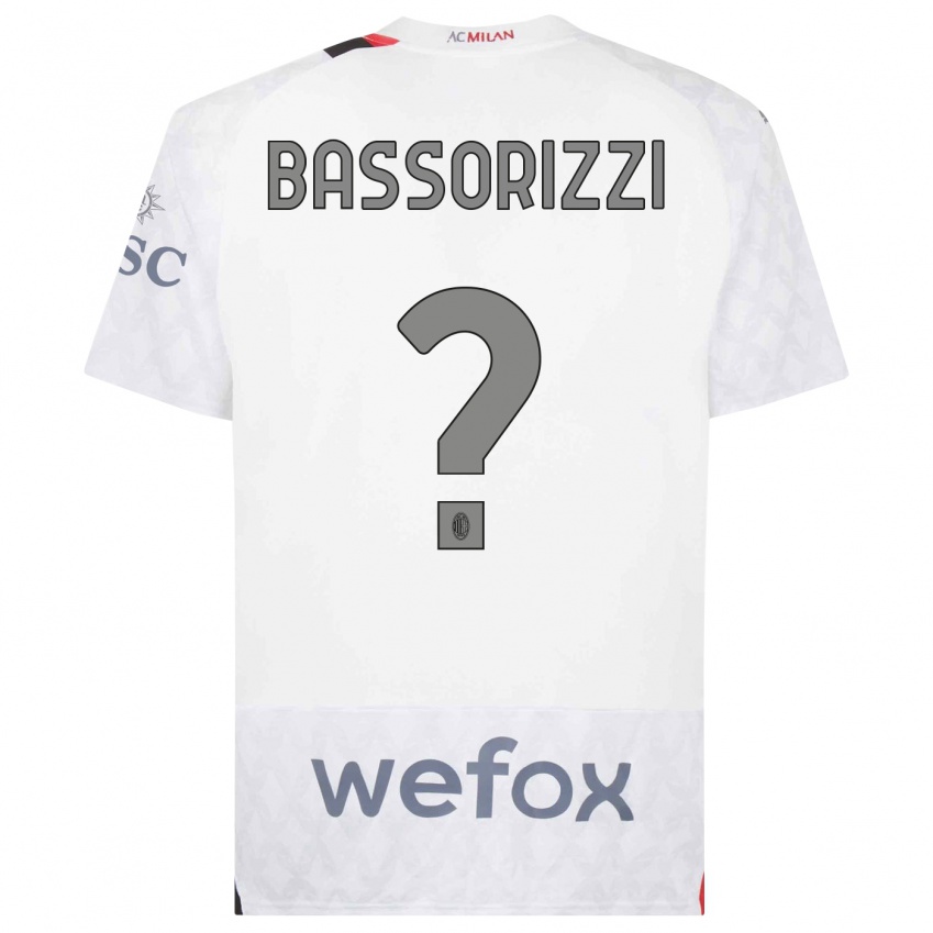 Hombre Camiseta Carlo Bassorizzi #0 Blanco 2ª Equipación 2023/24 La Camisa Perú