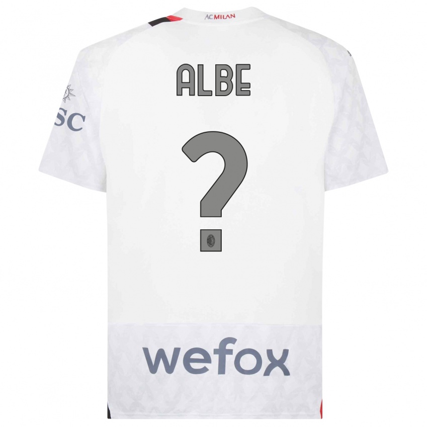 Hombre Camiseta Salem Albe #0 Blanco 2ª Equipación 2023/24 La Camisa Perú