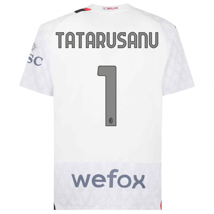 Hombre Camiseta Ciprian Tatarusanu #1 Blanco 2ª Equipación 2023/24 La Camisa Perú