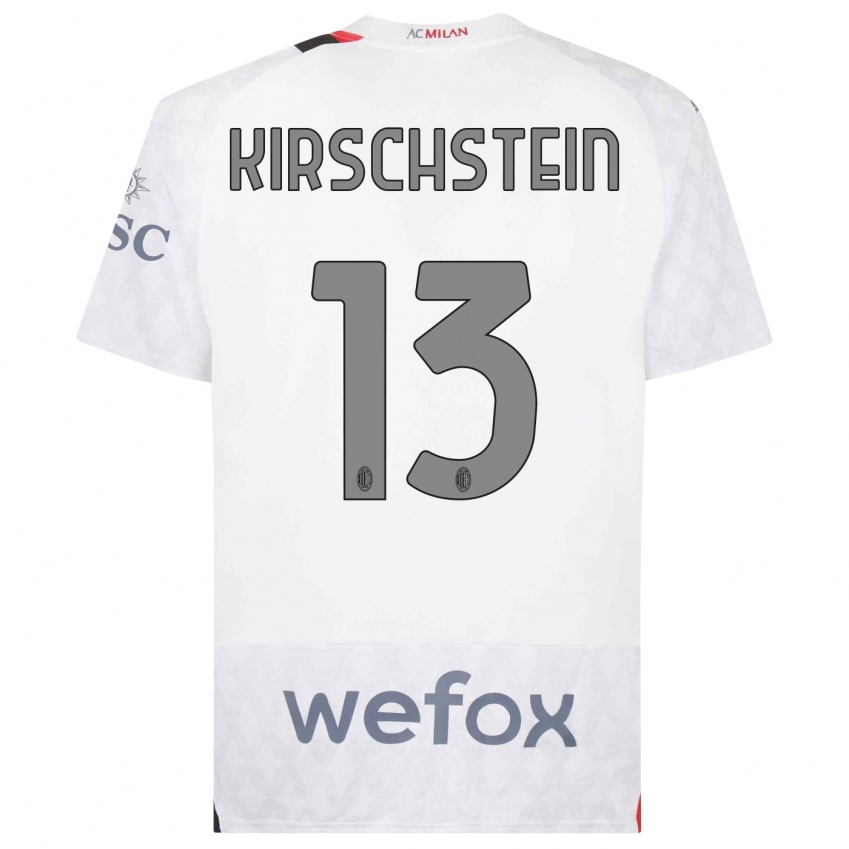 Hombre Camiseta Merle Kirschstein #13 Blanco 2ª Equipación 2023/24 La Camisa Perú