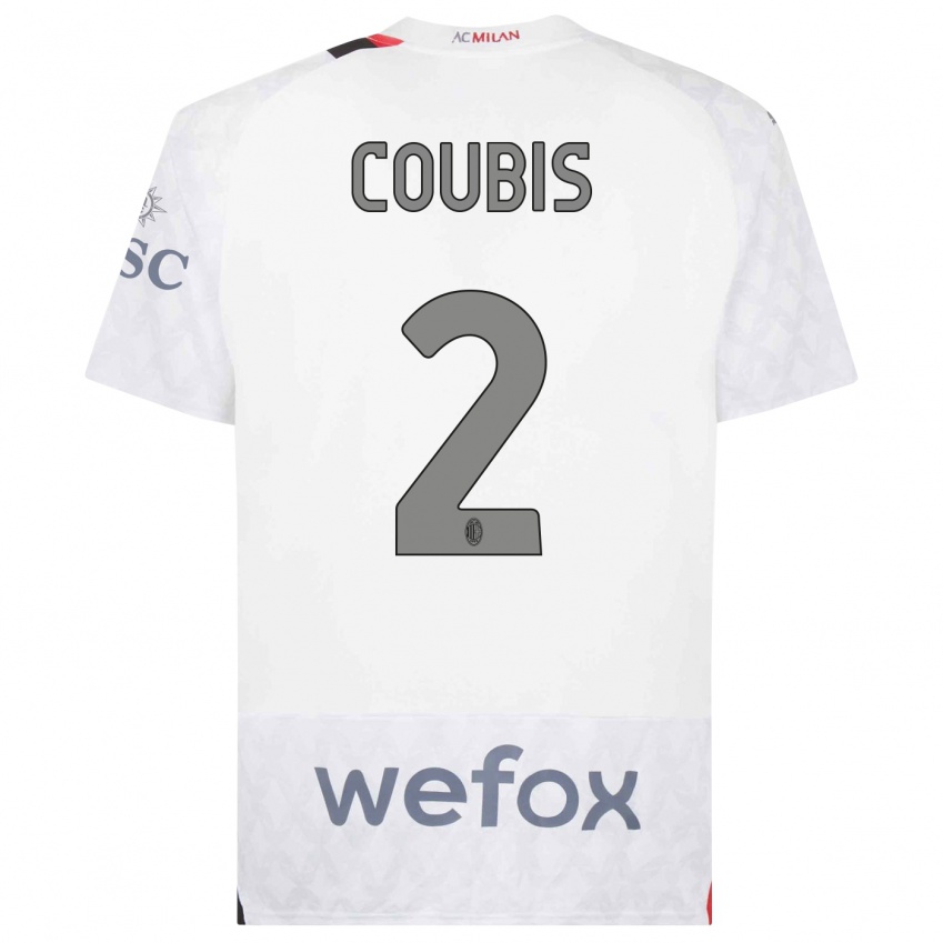 Hombre Camiseta Andrei Coubis #2 Blanco 2ª Equipación 2023/24 La Camisa Perú