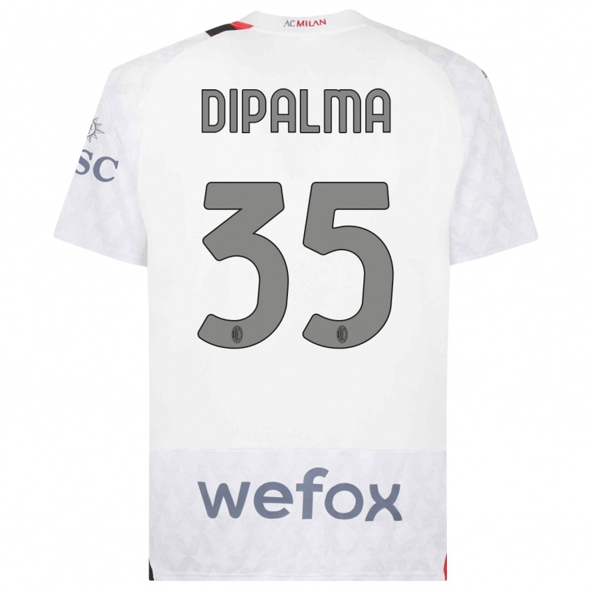 Hombre Camiseta Matteo Dipalma #35 Blanco 2ª Equipación 2023/24 La Camisa Perú