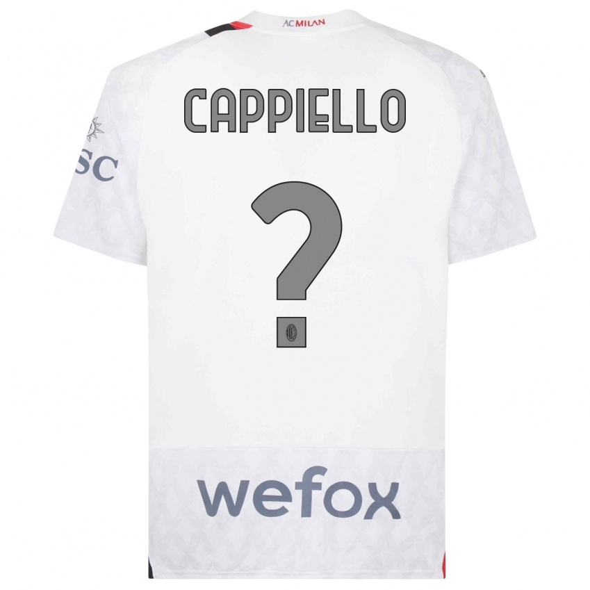 Hombre Camiseta Flavio Cappiello #0 Blanco 2ª Equipación 2023/24 La Camisa Perú