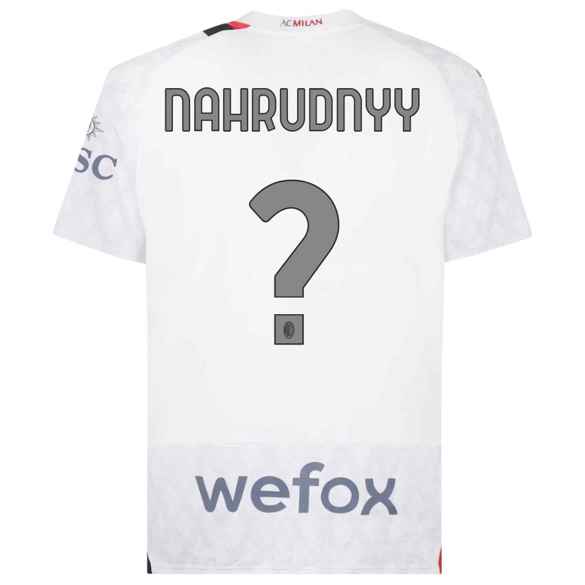 Hombre Camiseta Vladislav Nahrudnyy #0 Blanco 2ª Equipación 2023/24 La Camisa Perú