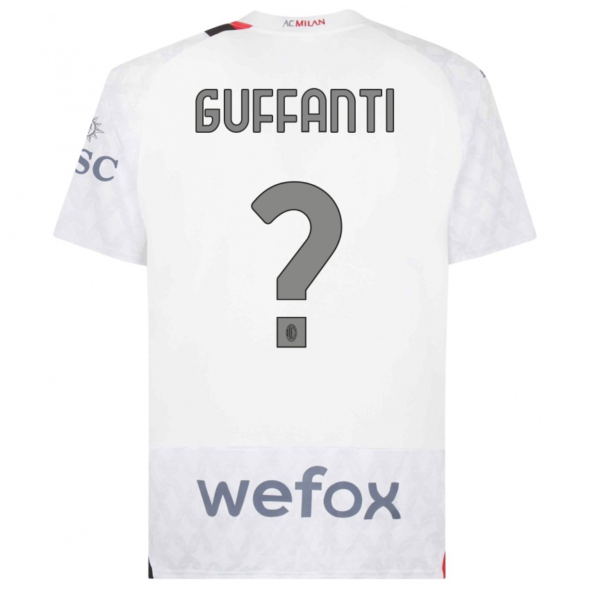 Hombre Camiseta Alessandro Guffanti #0 Blanco 2ª Equipación 2023/24 La Camisa Perú