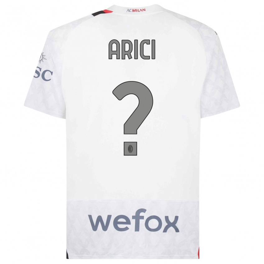 Hombre Camiseta Alberto Arici #0 Blanco 2ª Equipación 2023/24 La Camisa Perú