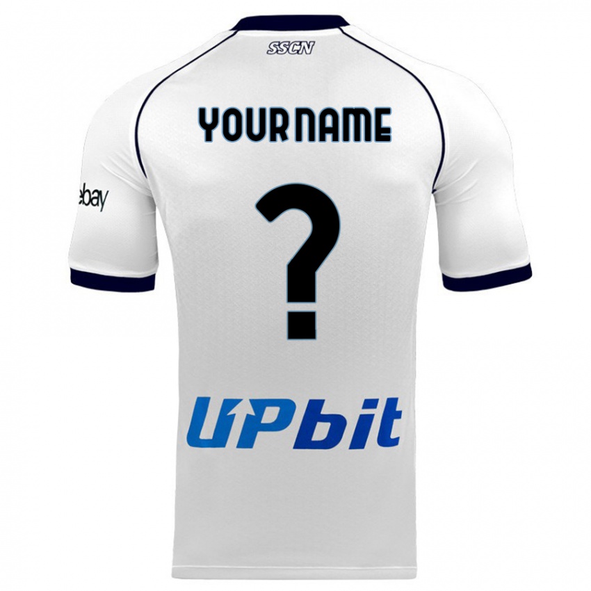 Hombre Camiseta Su Nombre #0 Blanco 2ª Equipación 2023/24 La Camisa Perú